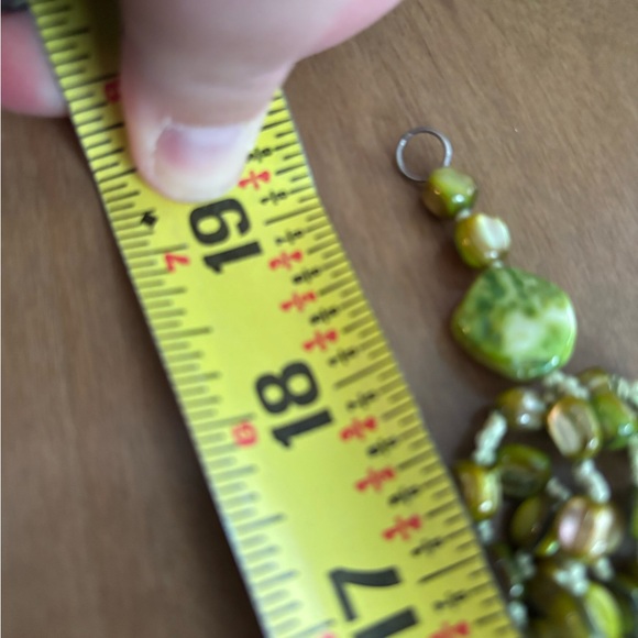 Silpada Sterling Silver 925 Green MOP Pyrite 8 Strand Necklace N1814 Pearl - Picture 7 of 7